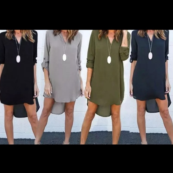 Mini dress tunic long blouse - Picture 2 of 8